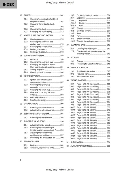 Husqvarna 2020 - FE 450 501 501s - Workshop Service Repair Manual