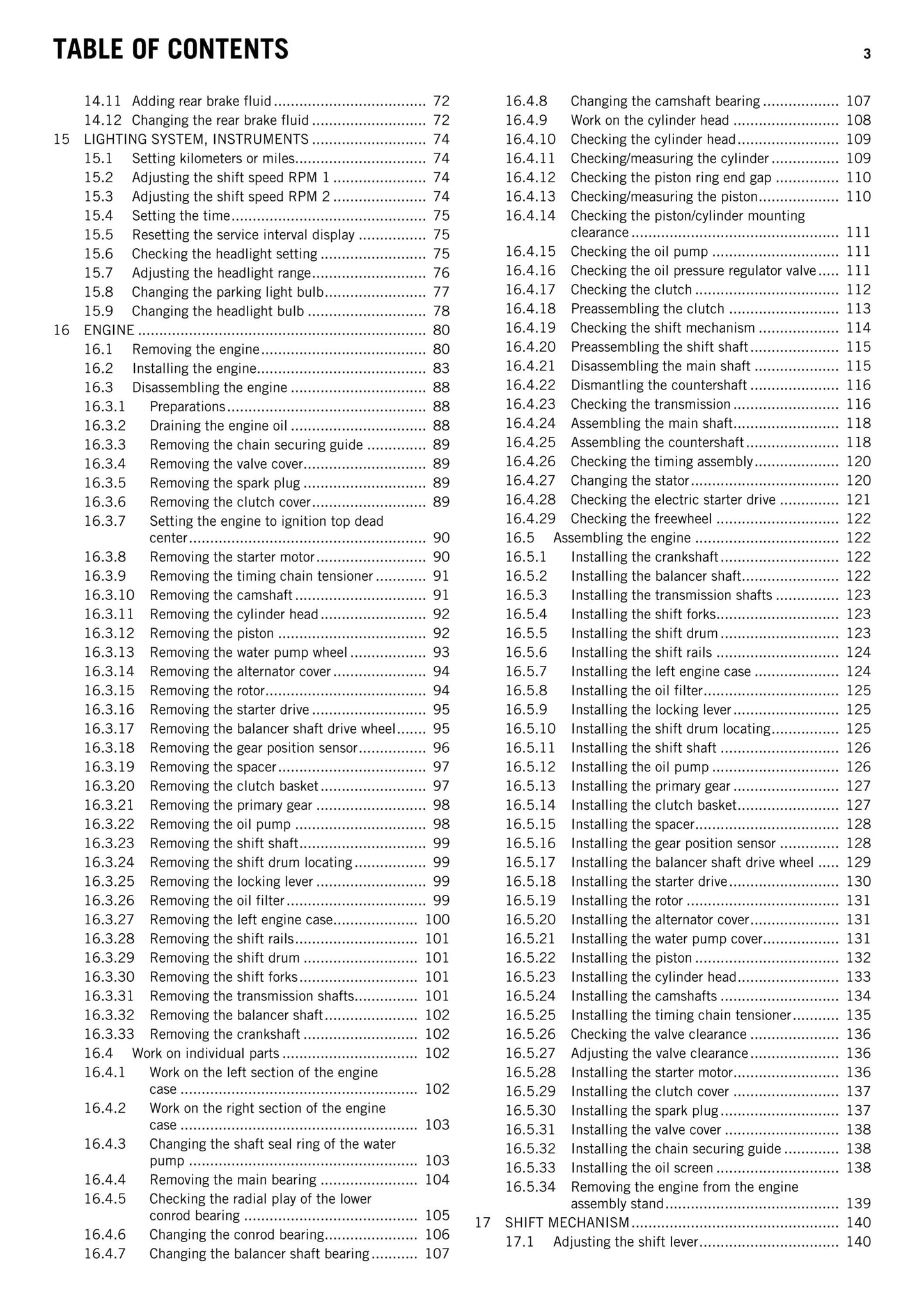 KTM 2011 - 125 Duke EU DE - Service Workshop Repair Manual