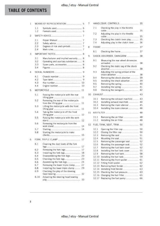 KTM 2016 - 390 Duke - Service Workshop Repair Manual