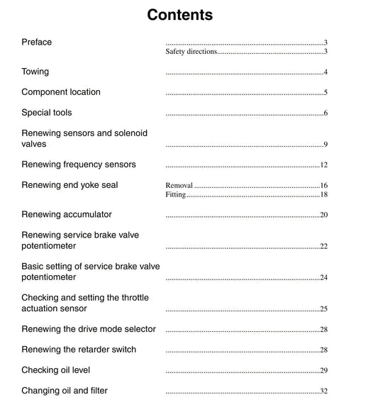 ZF Automatic Gearbox - 4 5 HP 500 590 600 - Work Description