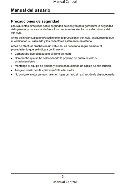 Bentley Omicheck User Manual - Spanish Language