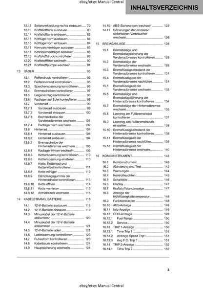 German Language - Husqvarna 2022 - Svartpilen 125- Reparaturanleitung