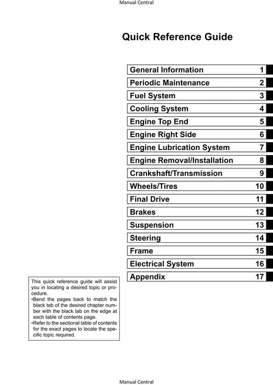 Kawasaki 2006 2007 2008 - KX250F  Workshop Service Repair Manual