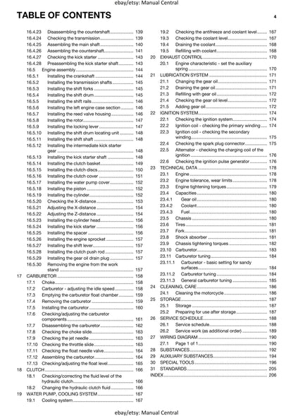 Husqvarna 2014 - TC 250 EU - Service Workshop Repair Manual