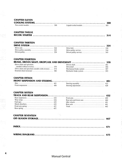 Arctic Cat 1990 to 1998 Prowler Cougar Panther440 550 Ext 550 580 600 Z ZL 440 ZR 580 ZRT 600 Powder Special- Service Workshop Repair Manual