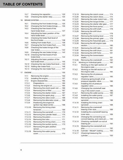 Husqvarna 2016 - FC 450 - Service Workshop Repair Manual