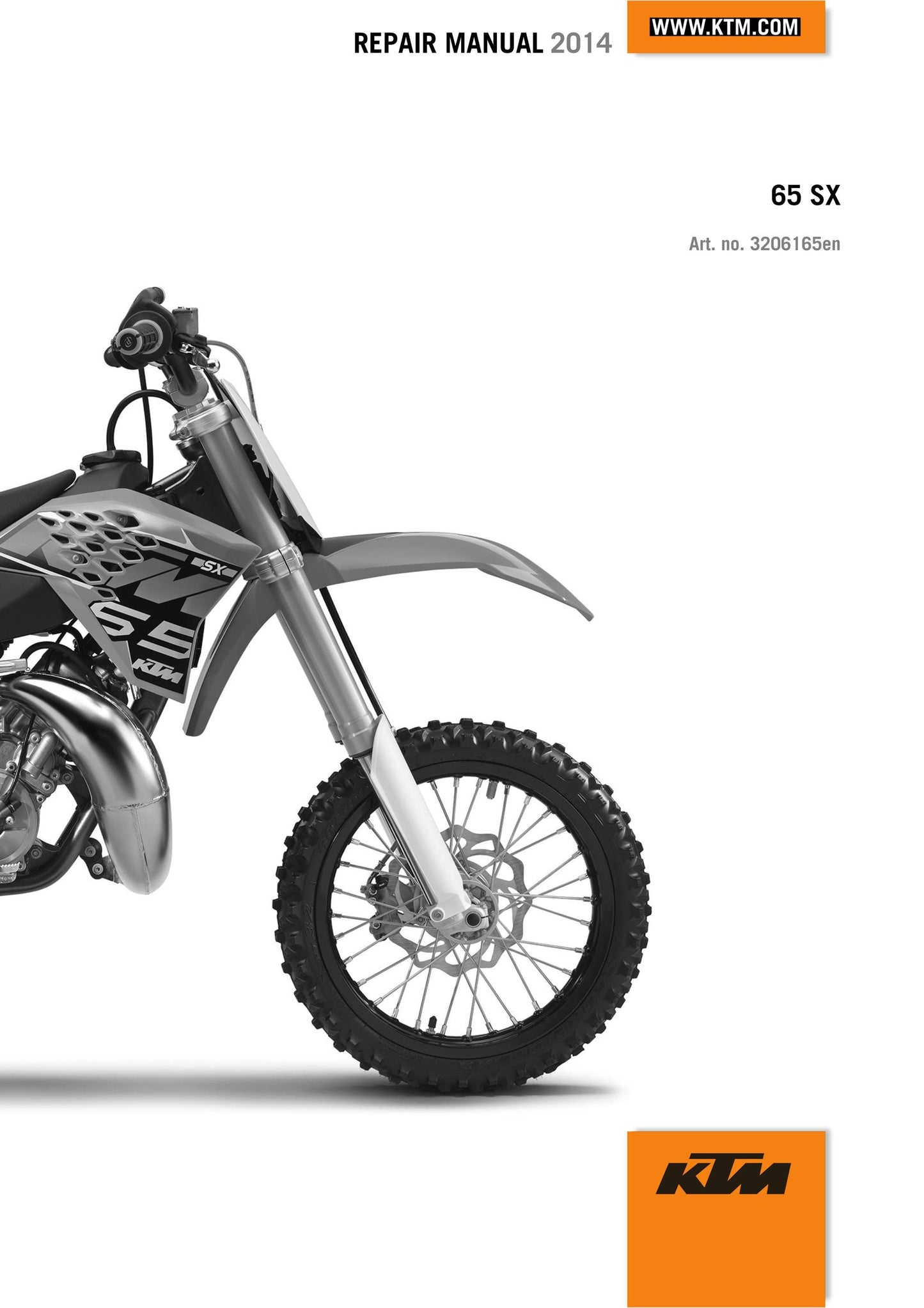 KTM 2014 - 65 SX - Service Workshop Repair Manual