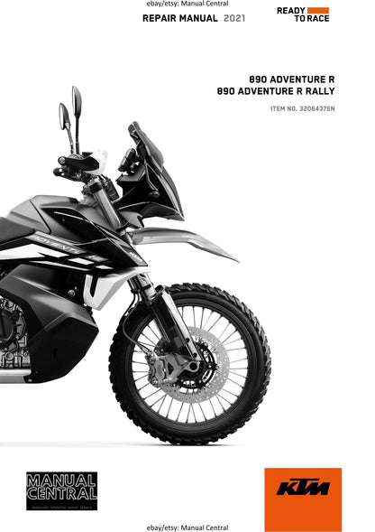 KTM 2021 - 890 Adventure R Rally - Service Workshop Repair Manual