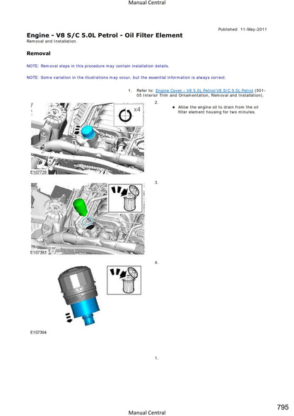 Jaguar X150 XK 5.0L S/C Super Charge - Service Workshop Repair Manual- Vin B32753 to B44939
