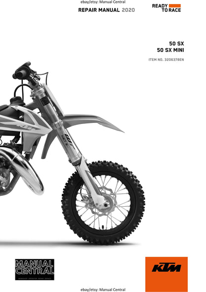 PDF - KTM 2020 - 50 Sx Mini - Service Workshop Repair Manual