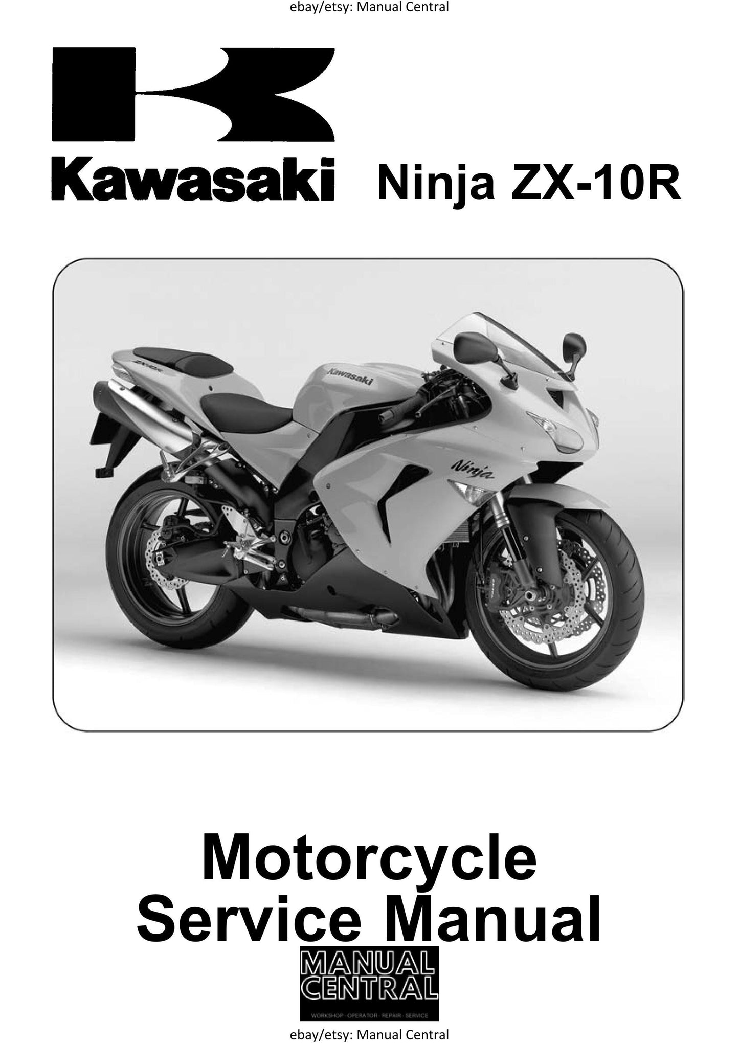 Kawasaki 2006 Ninja ZX-10R Workshop Service Repair Manual
