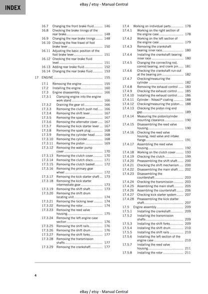 KTM 2020 - 125 150 SX - Service Workshop Repair Manual