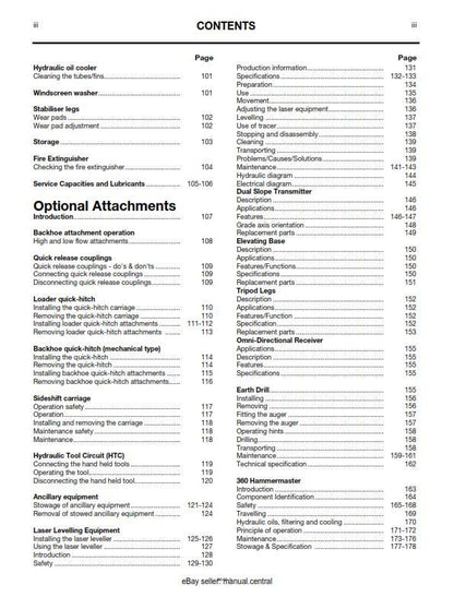 JCB 4CX Military Backhoe Loader Machines - Operator Handbook