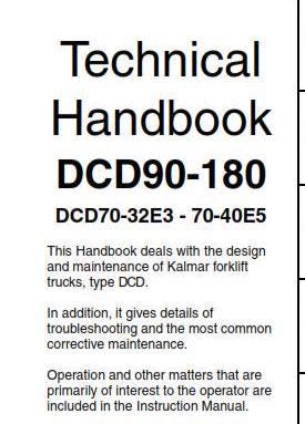 Kalmar Technical Handbook - DCD90-180 DCD70-32E3 70-40E5