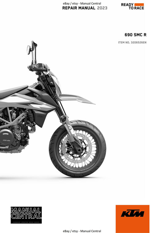 KTM 2023 - 690 SMC R EU Edition - Service Workshop Repair Manual
