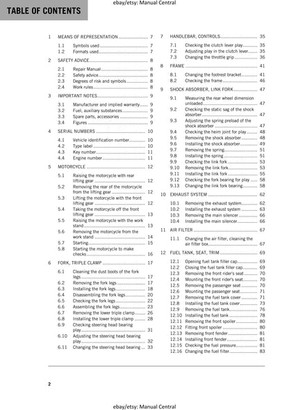 KTM 2018 - 390 DUKE - Service Workshop Repair Manual