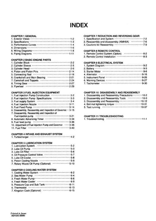 Yanmar 6LYA-UTE STE Service Workshop Repair Manual