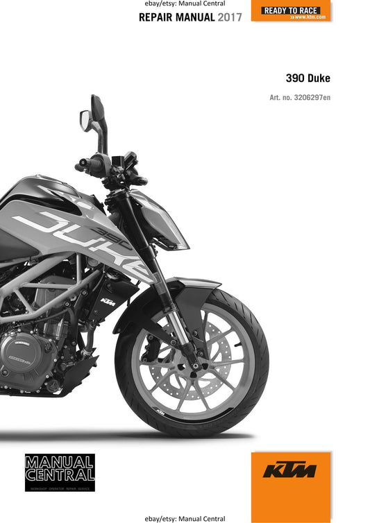 KTM 2017 - 390 Duke - Service Workshop Repair Manual