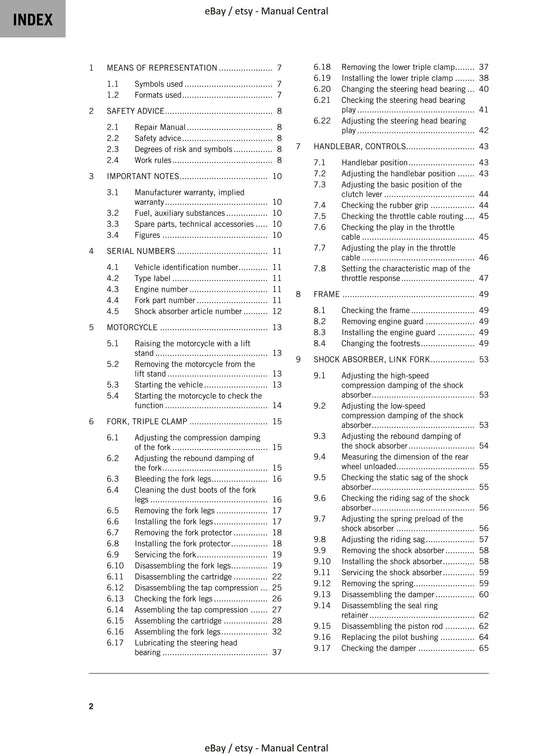 KTM 2023 - 150 Exc Xc-w - Service Workshop Repair Manual