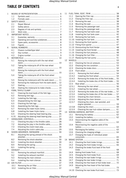 KTM 2012 - 125 200 Duke - 2013 Col - Service Workshop Repair Manual