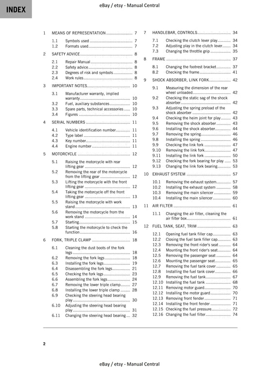 KTM 2022 - 250 Adventure - Service Workshop Repair Manual
