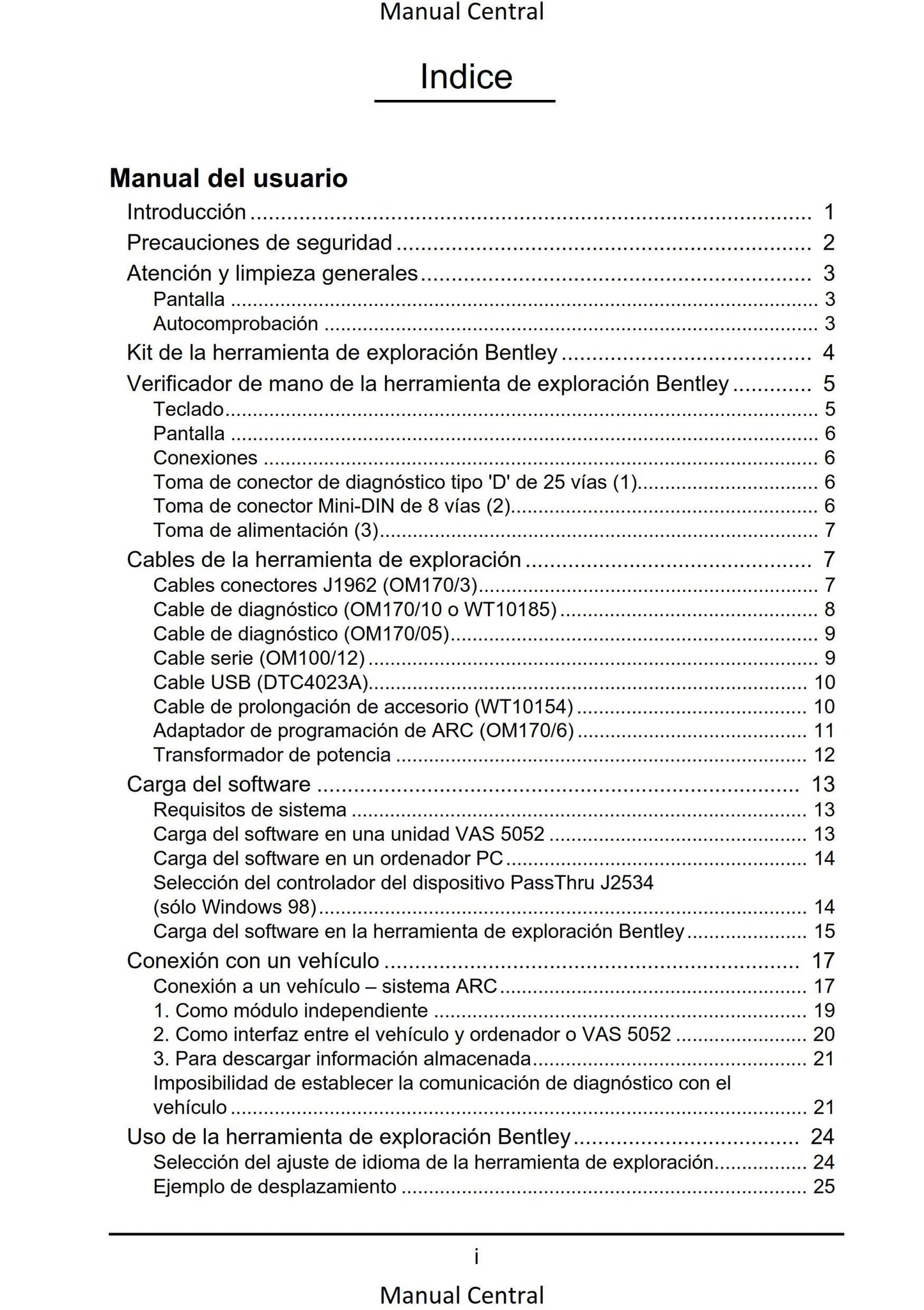 Bentley Omicheck User Manual - Italian Language
