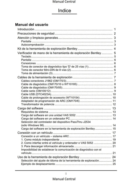 Bentley Omicheck User Manual - Italian Language