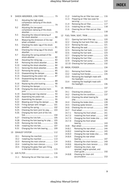 PDF - KTM 2020 - 250 EXC-F Six Days - Service Workshop Repair Manual