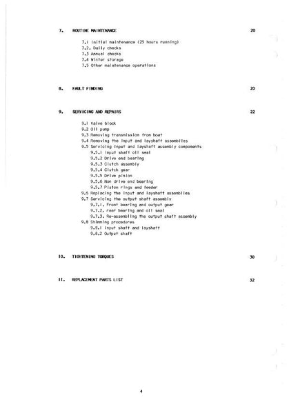 PRM - Marine Gearbox - PRM 160 PRM160 - Workshop Service Repair Manual