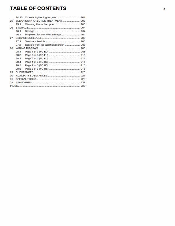 Husqvarna 2015 - FC 450 - Service Workshop Repair Manual