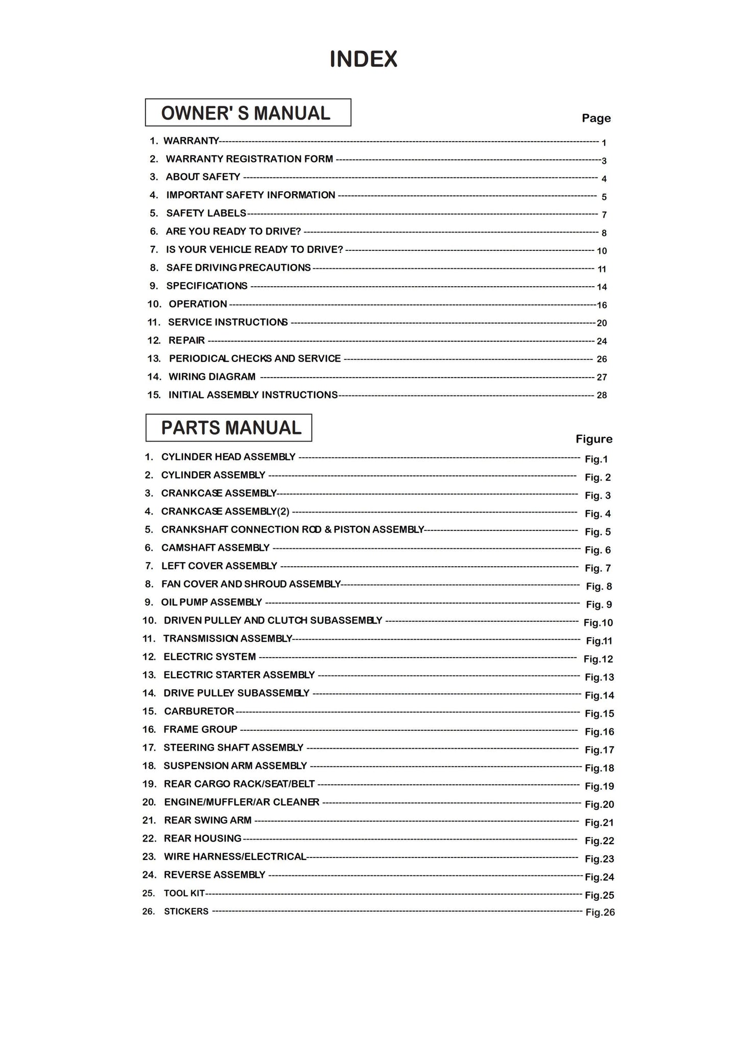 Maxxam 150 2R - Owners & Parts Manual