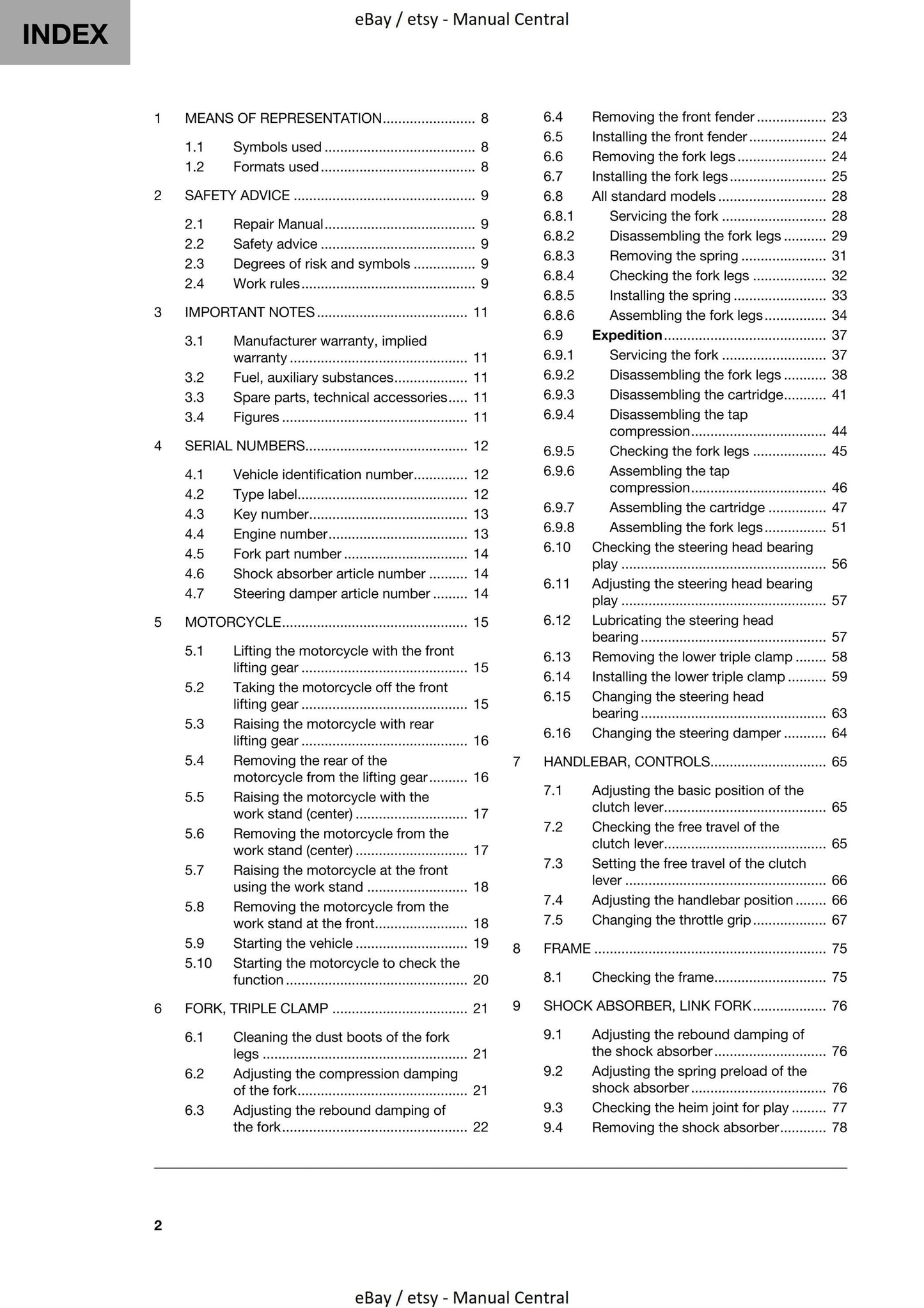 Husqvarna 2023 - Norden 901 Expedition - Service Workshop Repair Manual