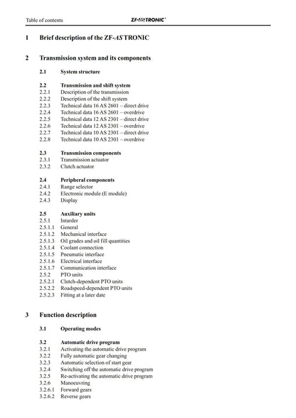ZF ASTronic Technical Manual