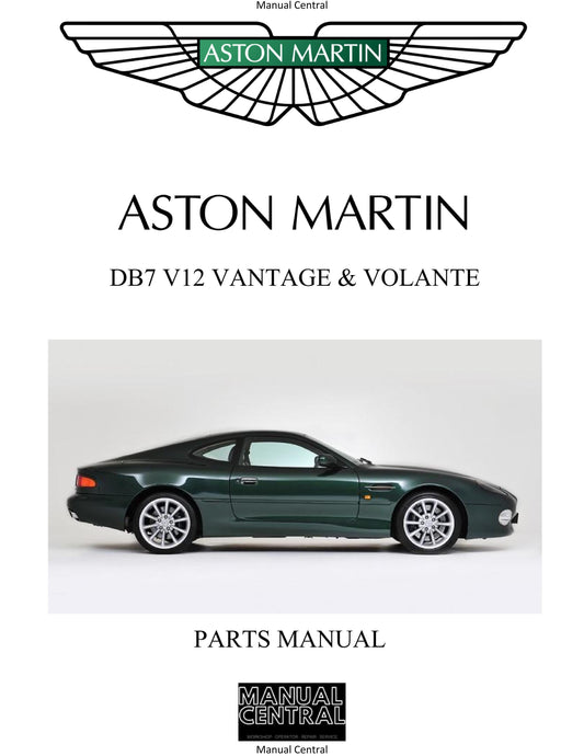 Aston Martin DB7 Vantage - 1999 2000 2001 2002 2003 - Parts Manual