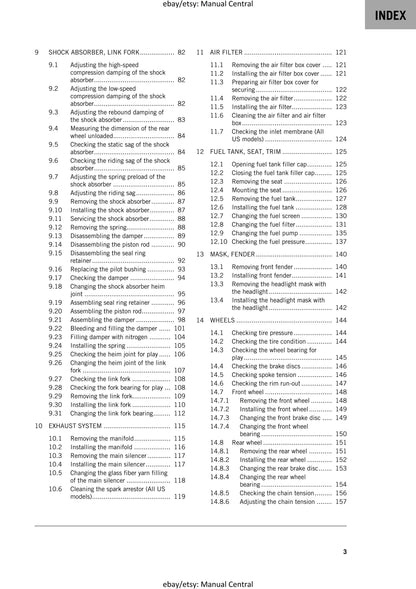 KTM 2020 - 450 500 Exc-f Six Days Xcf-w - Service Workshop Repair Manual