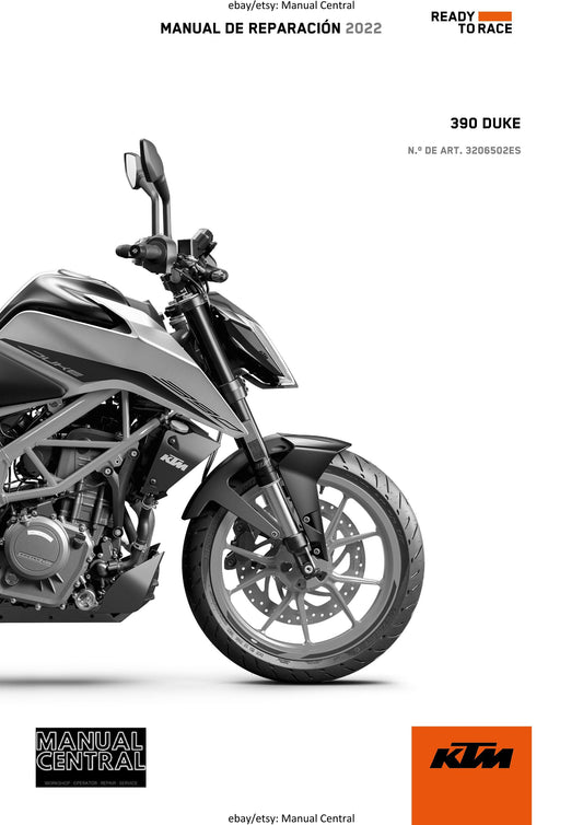 PDF - Spanish Language - KTM 2022 - 390 Duke - Manual de Reparacion