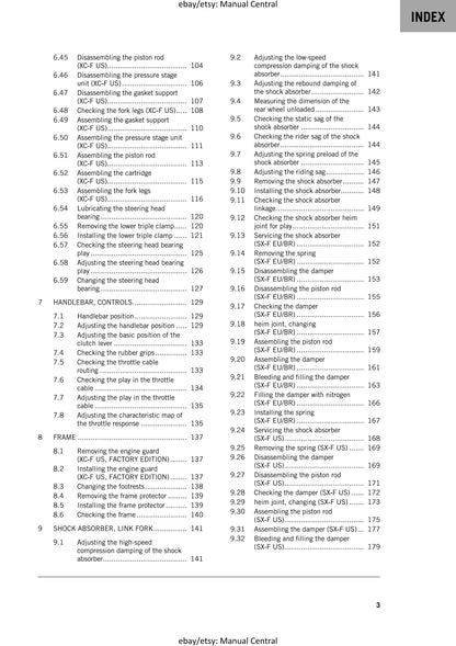 KTM 2024 - 450 Sx-f Xc-f  Factory Edition - Service Workshop Repair Manual