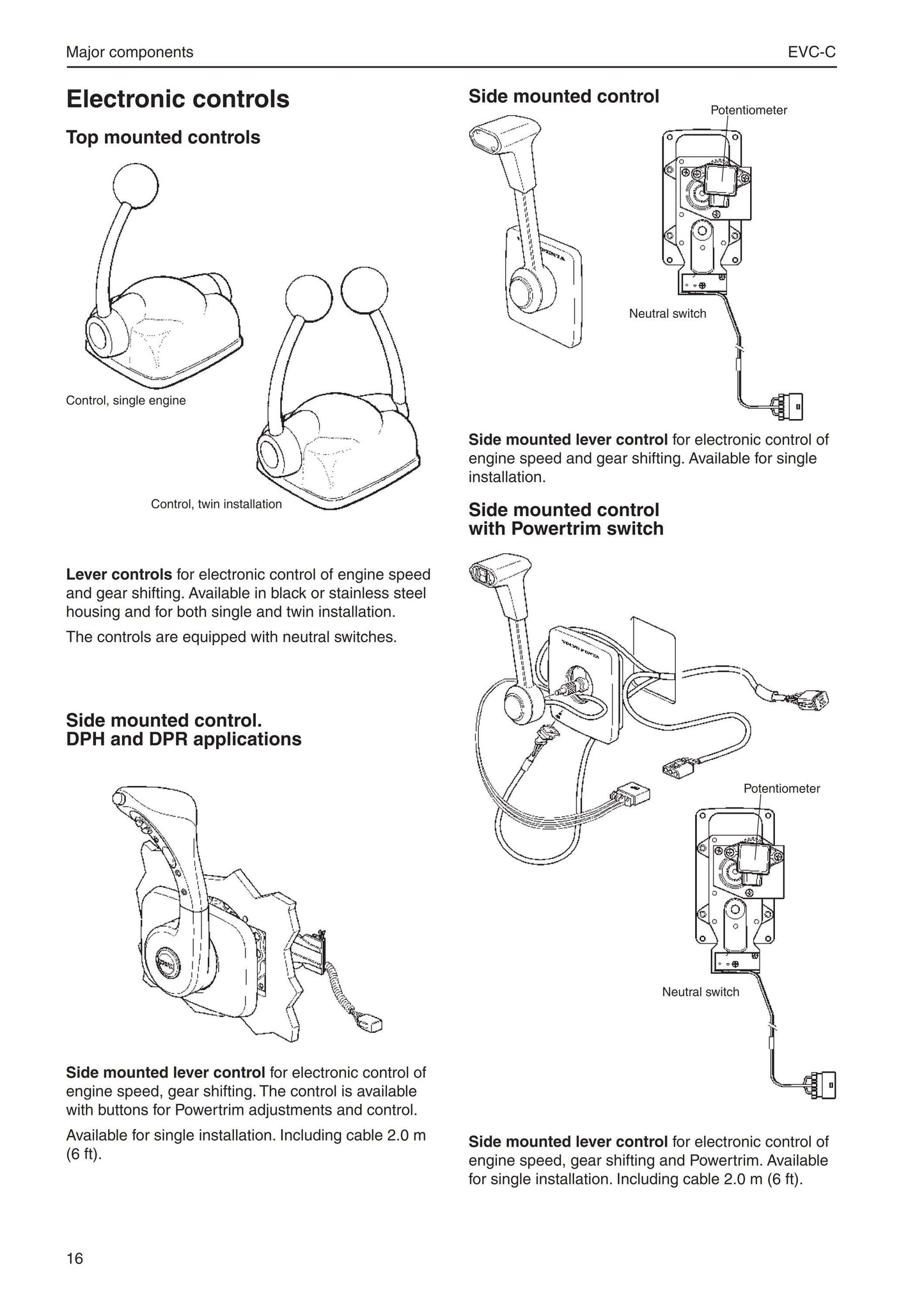 Volvo Penta - D4 D6 D9 D12 D16 - Installation - Electronic Vessel Control