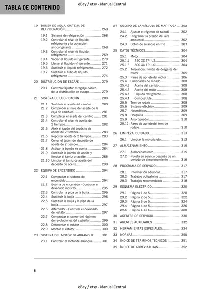 Spanish Language - KTM 2021 - 250 300 XC Tpi - Manual de Reparacion