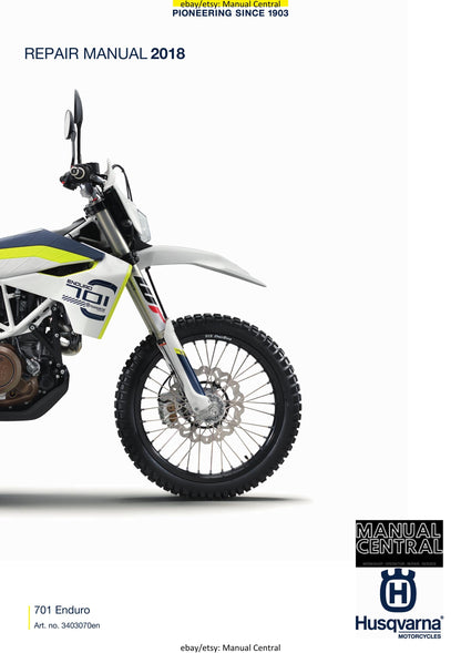 Husqvarna 2018 - 701 Enduro - Workshop Service Repair Manual