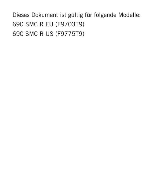 German Language - KTM 2020 - 690 SMC R - Reparaturanleitung - Service Workshop Repair Manual