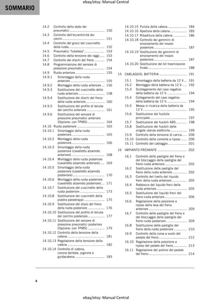 Italian Language - 2023 KTM - 890 Adventure R - Manuale Di Riparazione