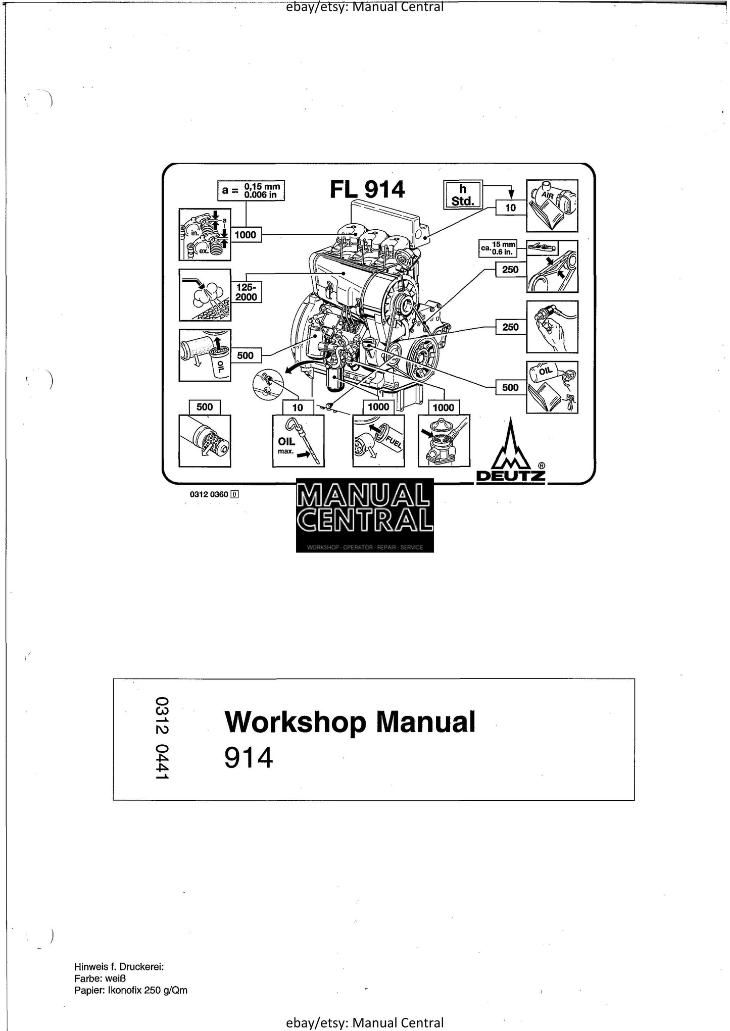 PDF - Deutz FL 914 - Workshop Manual