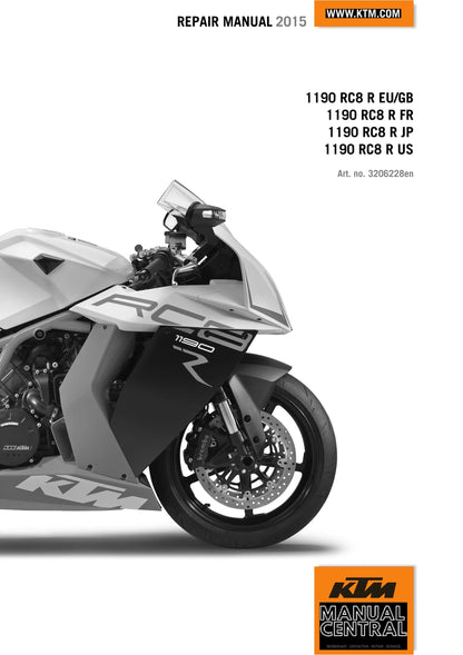 KTM 2015 - 1190 RC8 R - Service Workshop Repair Manual