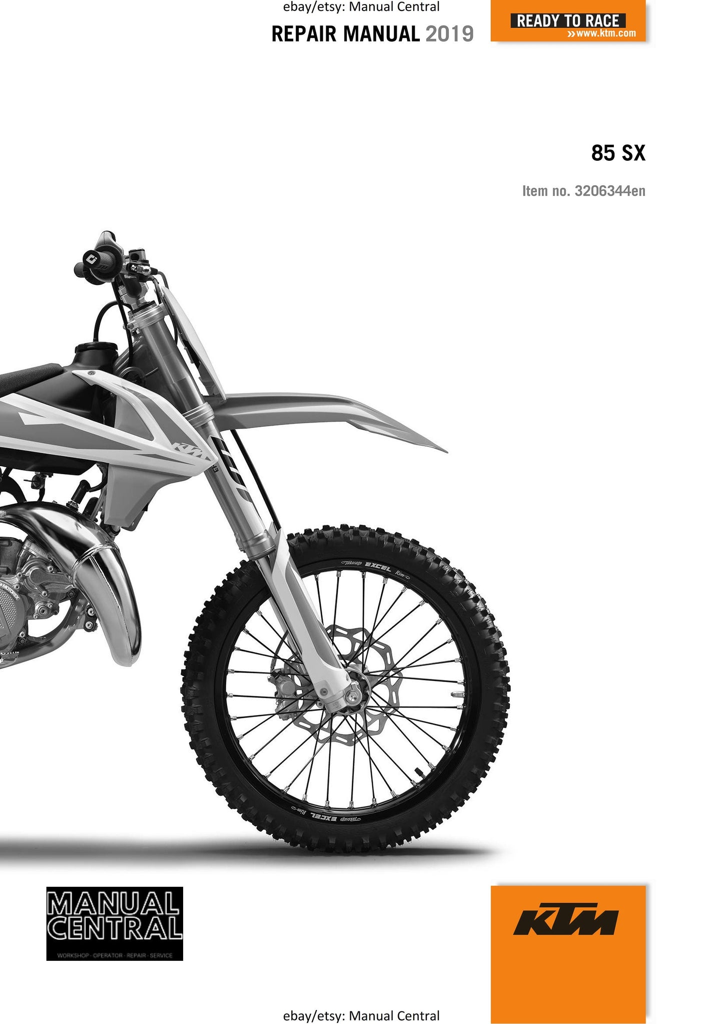 KTM 2019 - 85 Sx - Service Workshop Repair Manual