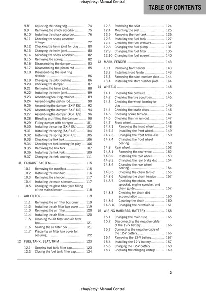 KTM 2018 - 350 SX-F XC-F - Service Workshop Repair Manual