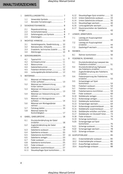 German Language - KTM 2020 -890 Duke R - Reparaturanleitung - Service Workshop Repair Manual