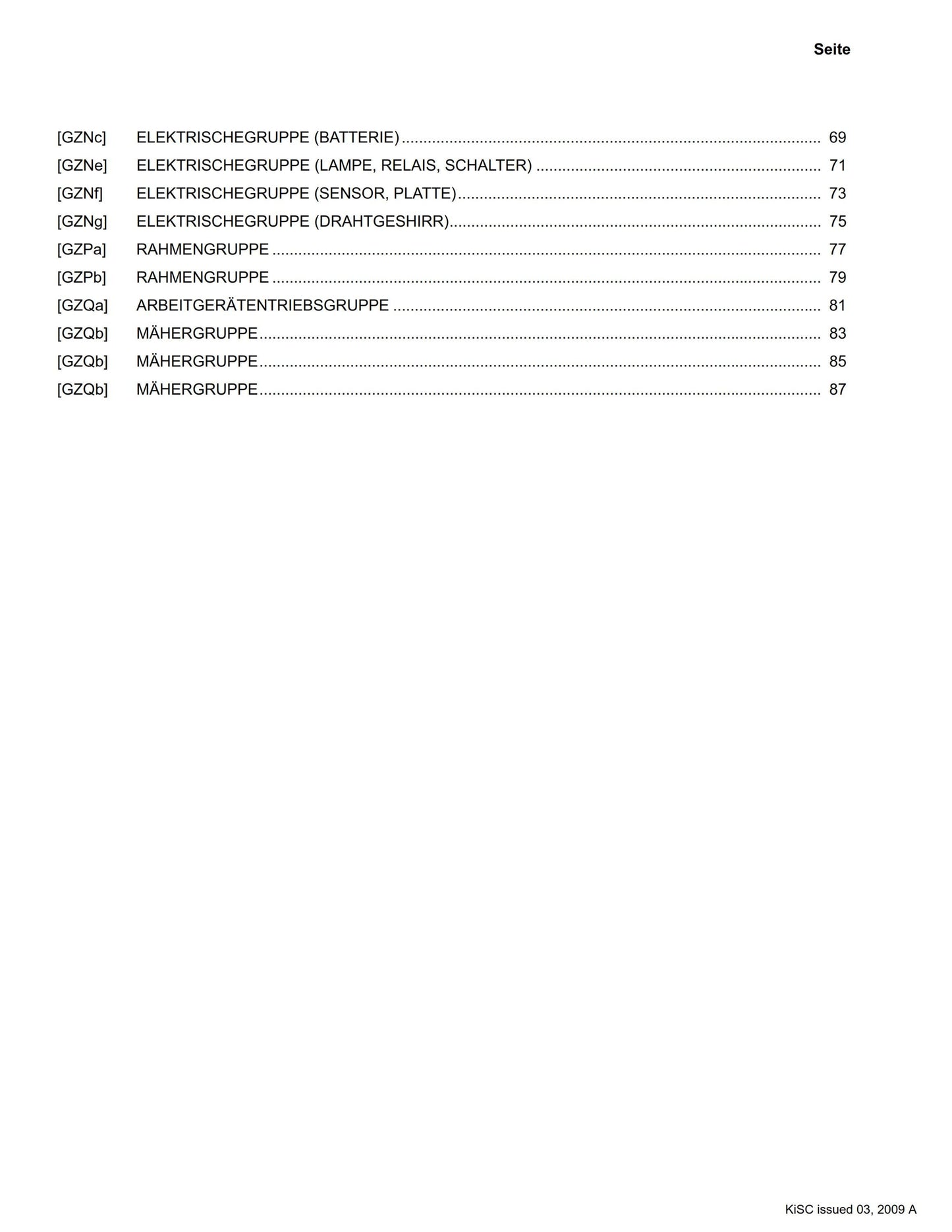 Kubota Flat Rate Schedule - ZD326-EU