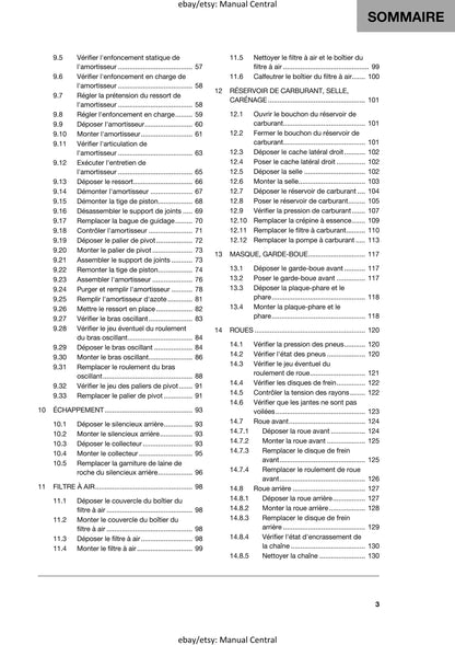 PDF - French Language - Husqvarna 2019 - TE 250i 300i - Manuel De Reparation