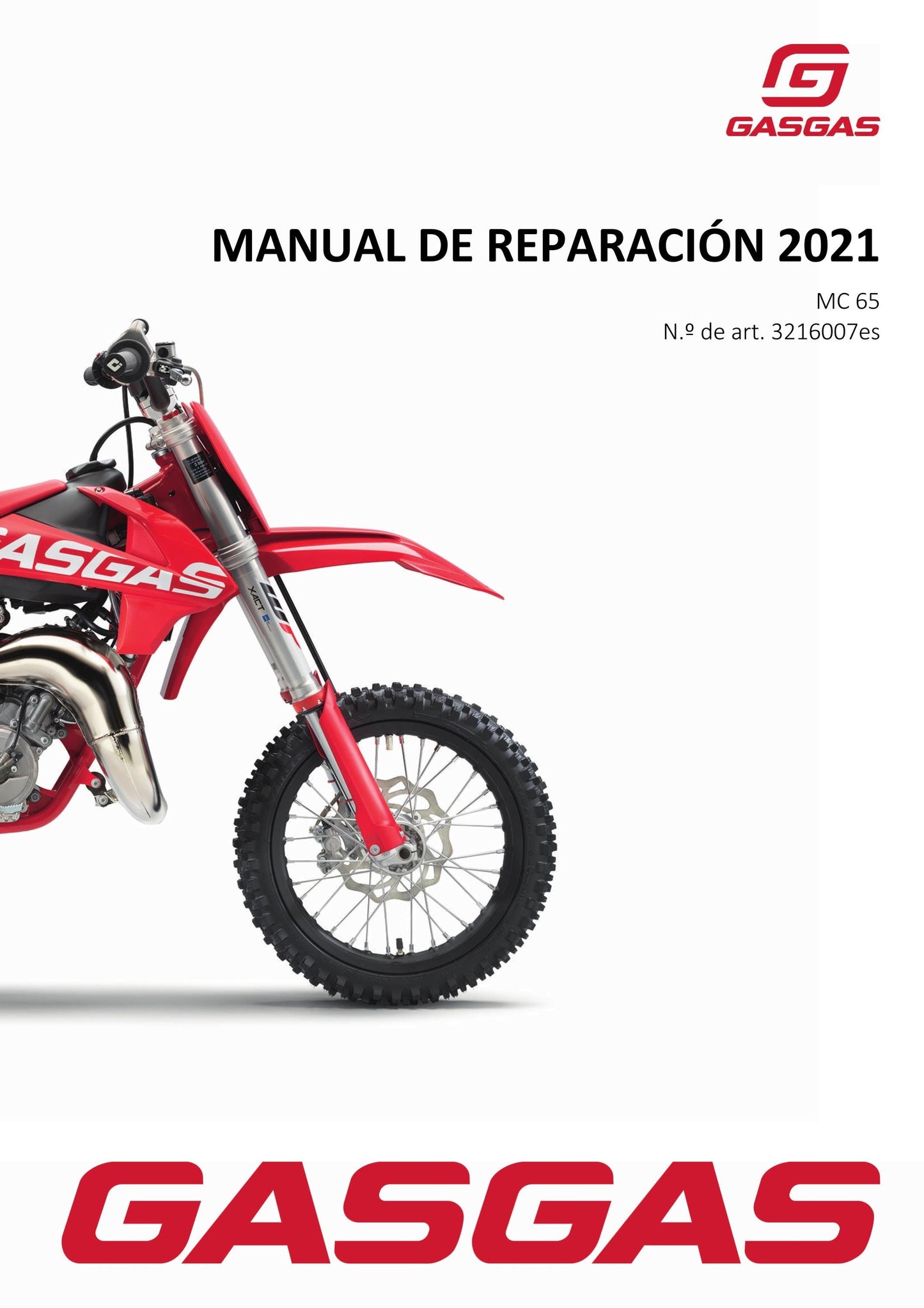 Spanish Language - Gasgas 2021 - MC 65 - Manual de Reparacion
